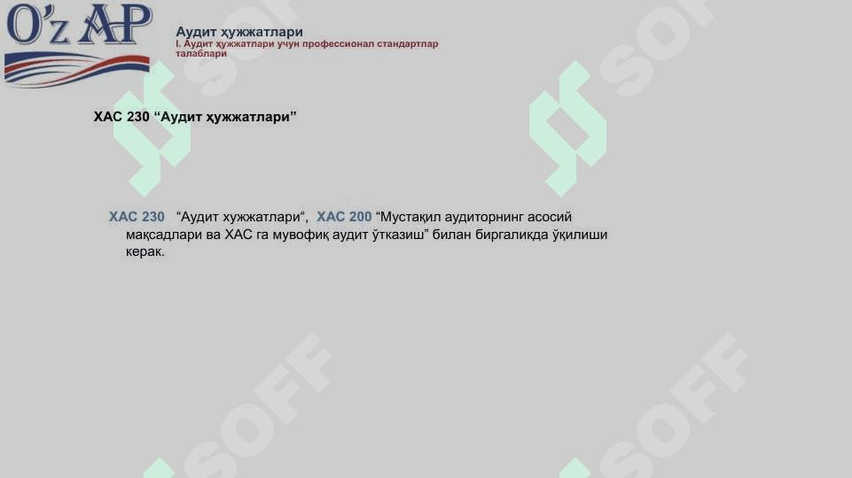АУДИТ ҳужжатлари 4