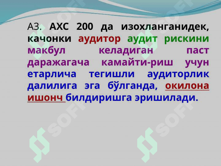 Аудиторлик далиллар 3