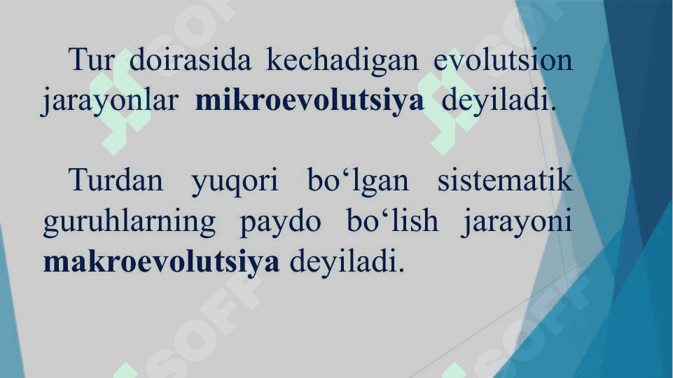 “Evolyutsiyani isbotlashda molekulyar biologiya, sitologiya,embriologiya fanlari dalillari.” 4