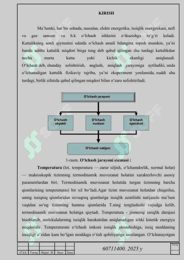 UG-2 universal gazanalizatorining o‘lchash sxemasini tahlil qilish 2