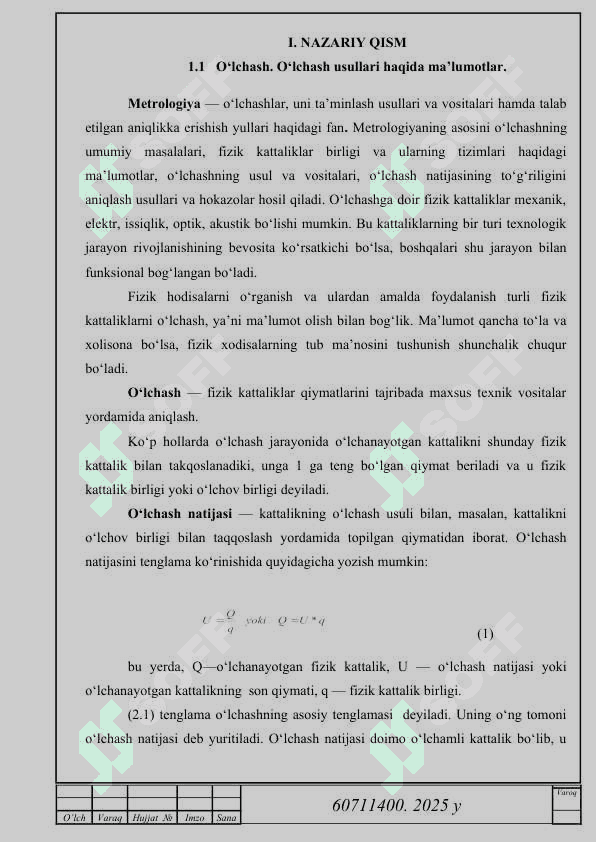 UG-2 universal gazanalizatorining o‘lchash sxemasini tahlil qilish 4