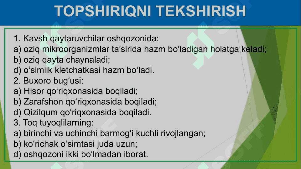 Primatlar turkumi. Sutemizuvchilarning ahamiyati 4