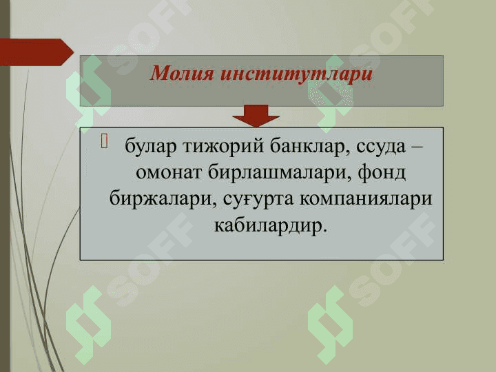 Moliyaviy bozorlar va moliyaviy bozor stavkalari 7