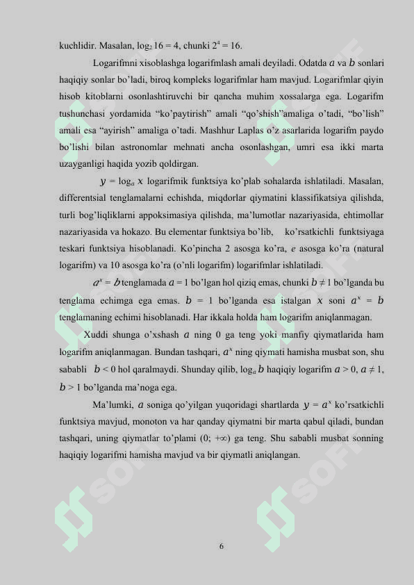 Logarifmik tenglama va tengsizliklarni o'qitish metodikasi 6