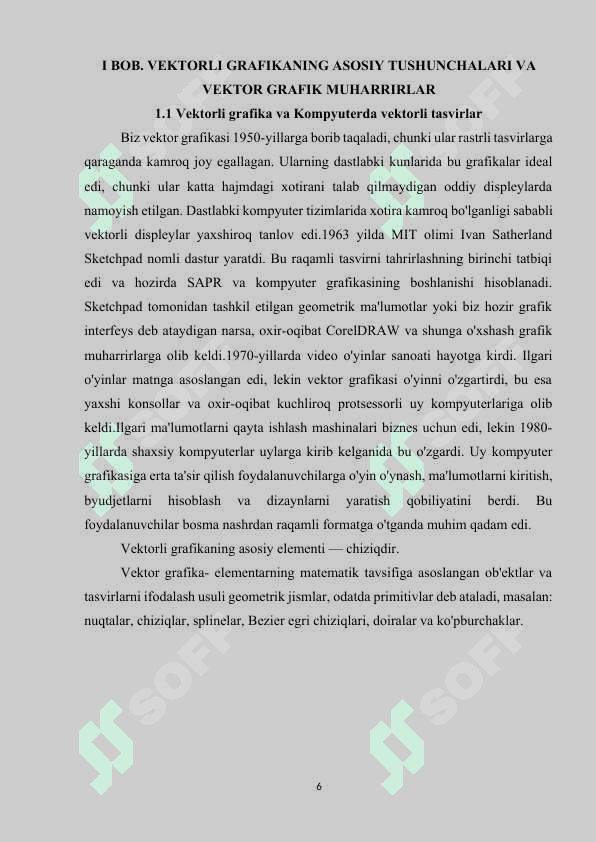 VEKTORLI GRAFIKANING ASOSIY TUSHUNCHALARI. VEKTOR MUHARRIRLARDAN FOYDALANISHNING AHAMIYATLI JIHATLARI 6