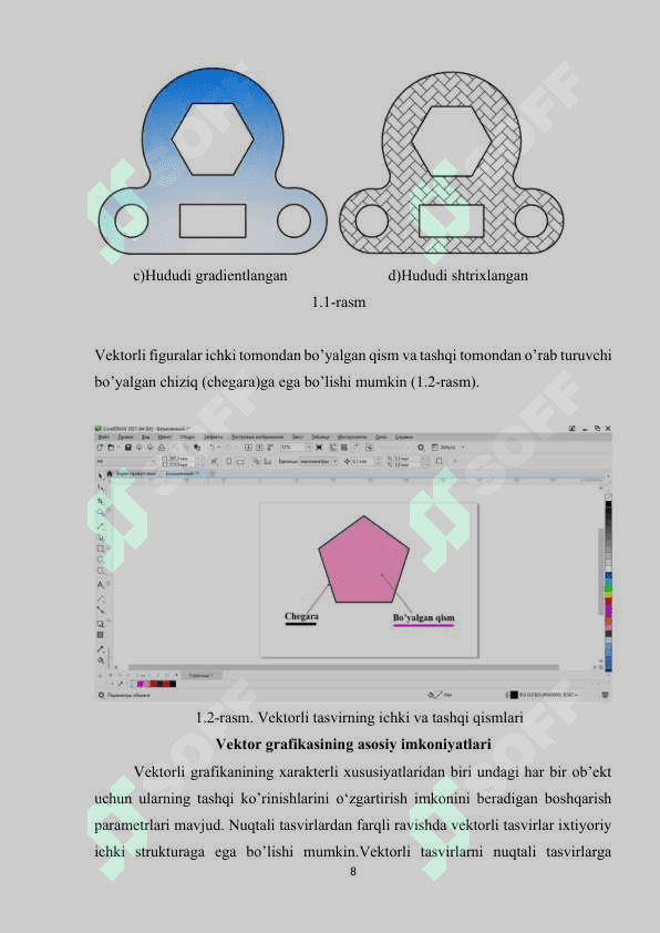 VEKTORLI GRAFIKANING ASOSIY TUSHUNCHALARI. VEKTOR MUHARRIRLARDAN FOYDALANISHNING AHAMIYATLI JIHATLARI 8