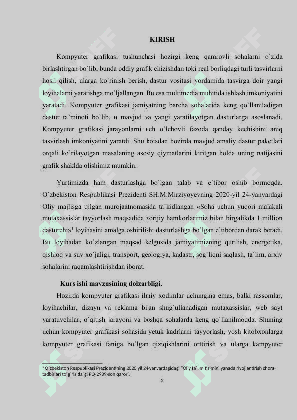 Adobe Photoshop dasturining grafik obʼektlarida ranglar va qatlamlar (sloy) bilan ishlash bosqichlari 2