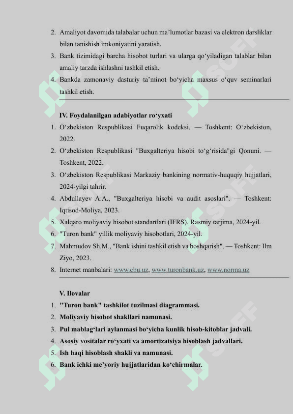 AMALIYOT HISOBOTI Turon Bank 7
