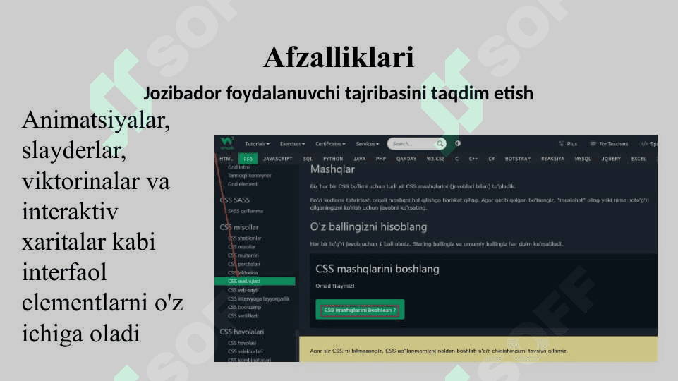 Web saytlarning interaktivligini oshiruvchi texnologiyalar haqida umumiy tushuncha 3