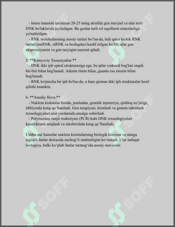 DNK STRUKTURASI Kurs ishi 6