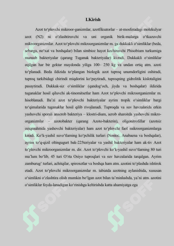TABIATDA AZOTNING AYLANISHIDA MIKROORGANIZMLARNING O’RNI 2