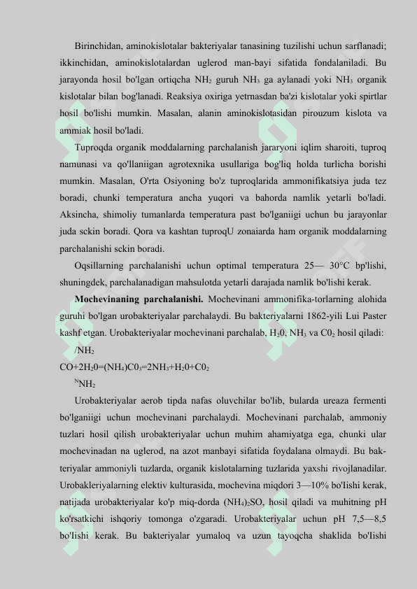 TABIATDA AZOTNING AYLANISHIDA MIKROORGANIZMLARNING O’RNI 5