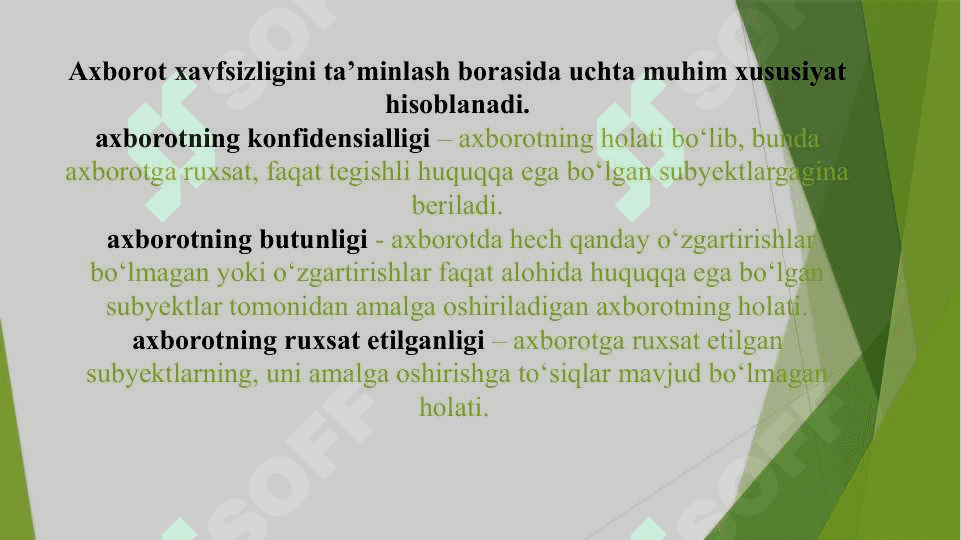 Axborot xavfsizligini ta’minlashning g‘oyaviy-nazariy asoslari 5