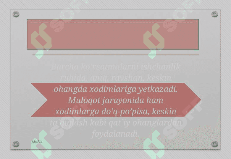 Boshqaruv psixologiyasi 8