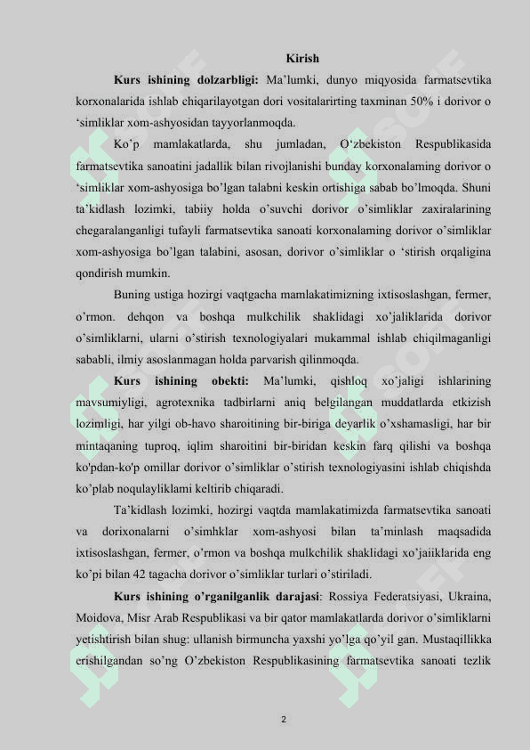 Dorivor ko’p yillik o’simliklar 2