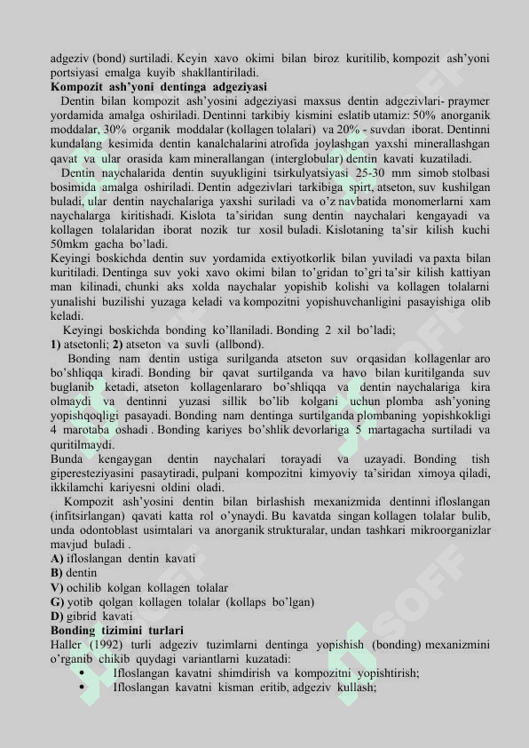Adgeziv tizimi 4