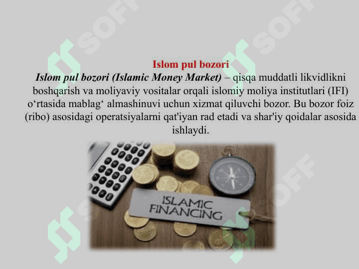 Islom pul bozori. Sukuk bozori. 3