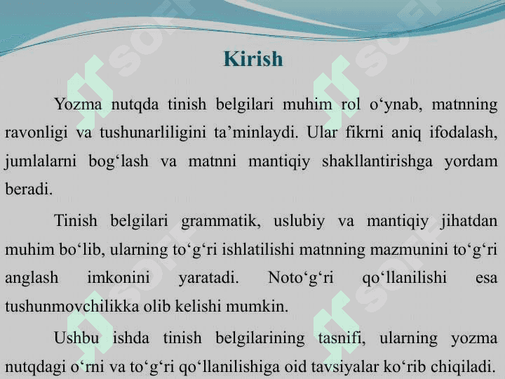 Oʻzbek tilida tinish belgilarining qoʻllanishi xaqida 3