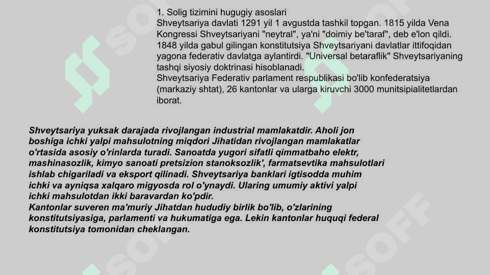 Shveytsariyani soliq tizimi 3