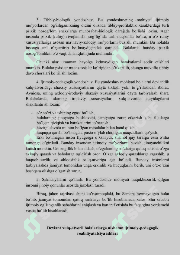 Deviant xulq-atvor tushunchasi. Deviant xulq-atvorning yuzaga kelishi.. Deviant xulq-atvor turlari. 4