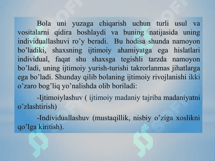 Ijtimoyilashuv tushunchasi jarayoni, vositalari 3