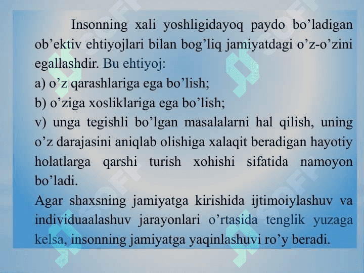 Ijtimoyilashuv tushunchasi jarayoni, vositalari 5