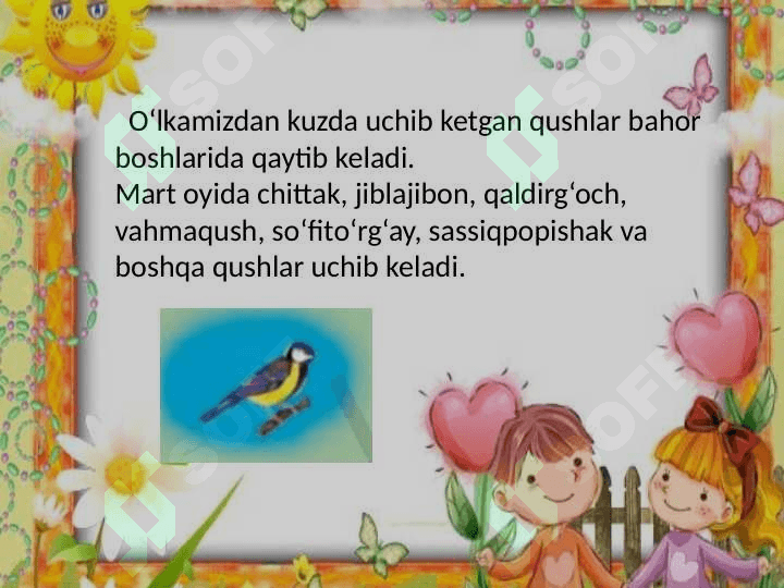 QUSHLAR VA UY PARRANDALARI       Qushlarning tabiatdagi ahamiyati 4