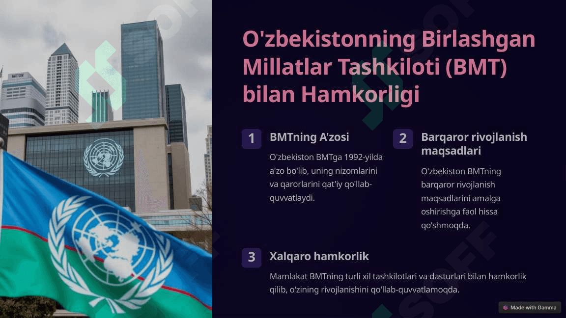 O'zbekistonning Xalqaro Hamkorlik Aloqalari 3