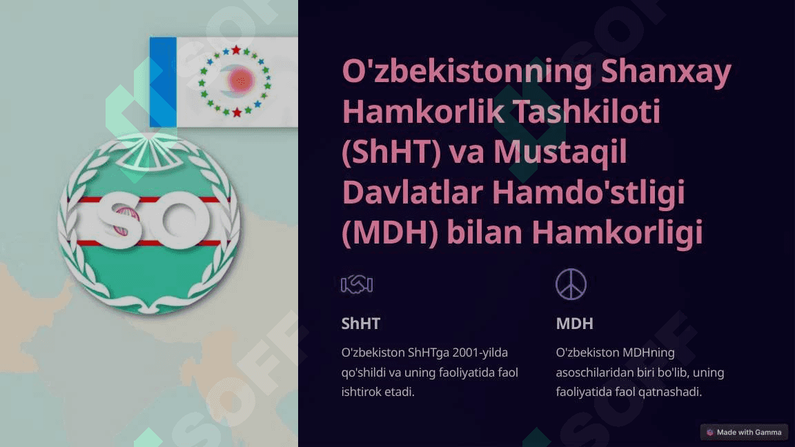 O'zbekistonning Xalqaro Hamkorlik Aloqalari 4