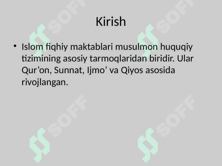 Islom Fiqhiy Maktablari 3