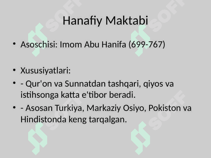 Islom Fiqhiy Maktablari 4