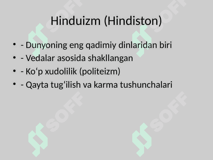 Milliy Dinlar 6