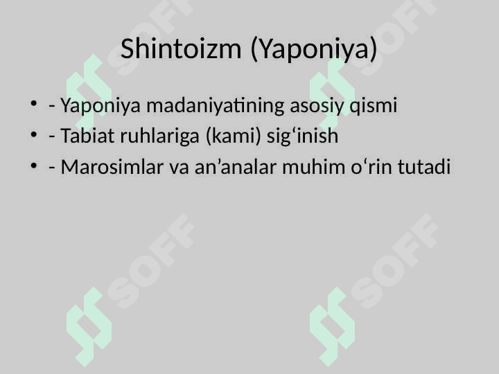 Milliy Dinlar 8