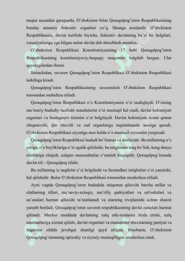 O’zbekiston Respublikasida davlat shaklining o’ziga xos xususiyatlari 7