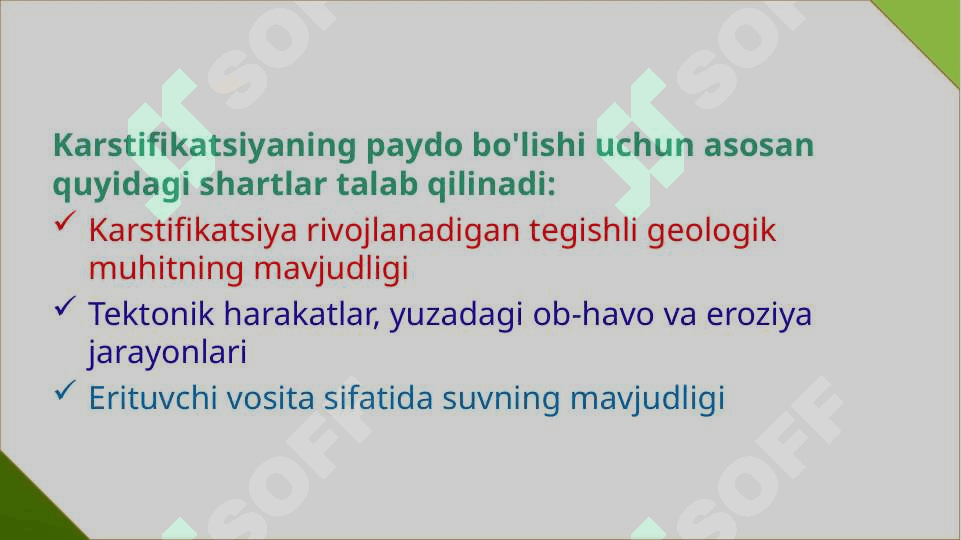 Karst jarayonlari 3