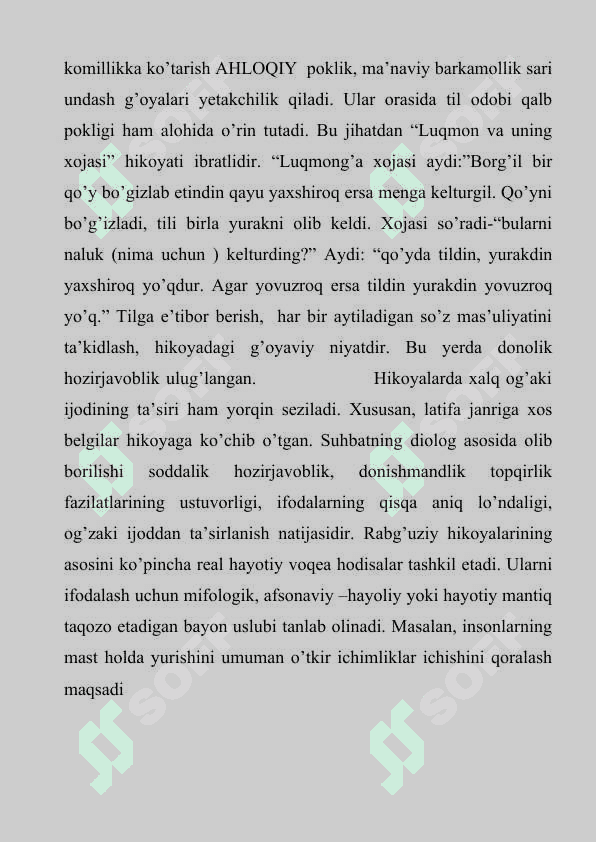 Qissasi Rabg’uziy (Qissasul-anbiyo) o’zbek badiiy nasrining ilk namunasi sifatida 8