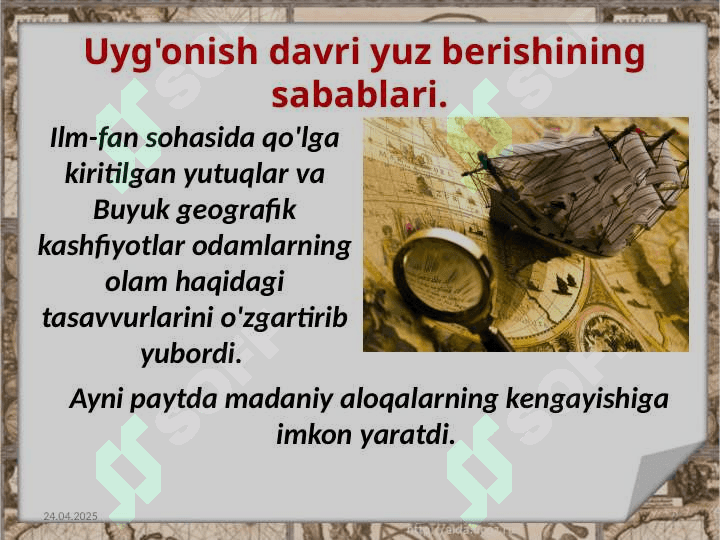 Garbiy yevropada uyg`onish davri madanyati 3