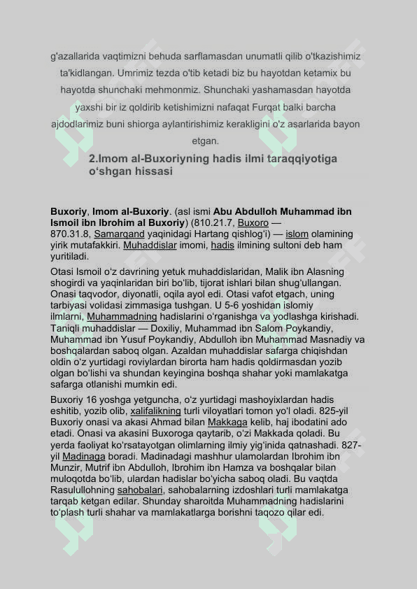 O`tilgan mavzularni takrorlash MAVZUSIDA BIR SOATLIK OCHIQ DARS       ISHLANMASI. 7
