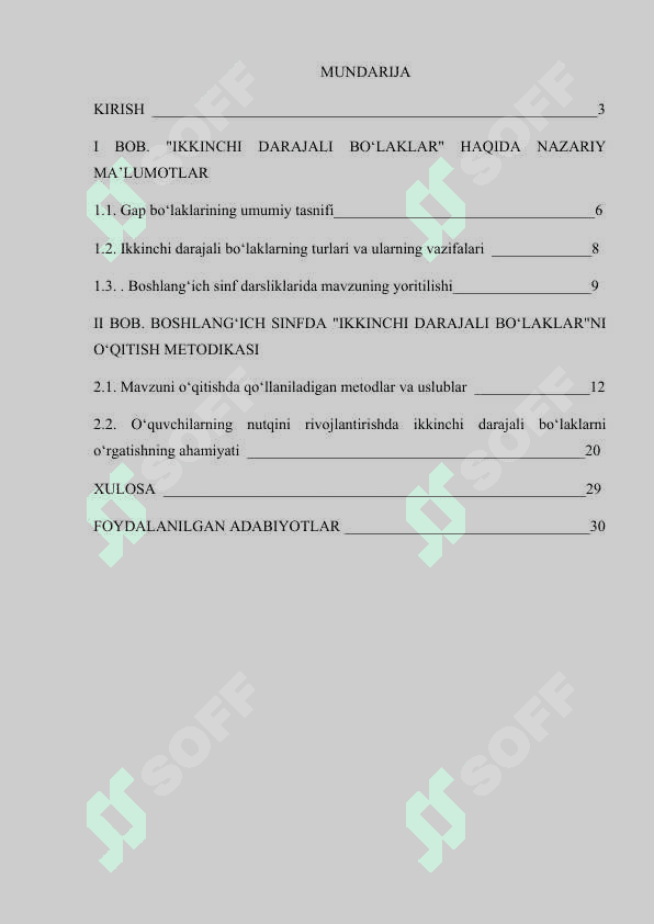 Boshlang‘ich sinfda '2-darajali bo‘laklar' mavzusini o‘rganish 2