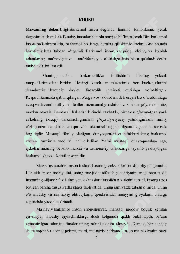 MUSTAQILLIK SHAROITIDA YOSHLARNI BARKAMOL SHAXS QILIB TARBIYALASH SAMARADORLIGINI OSHIRISH 3
