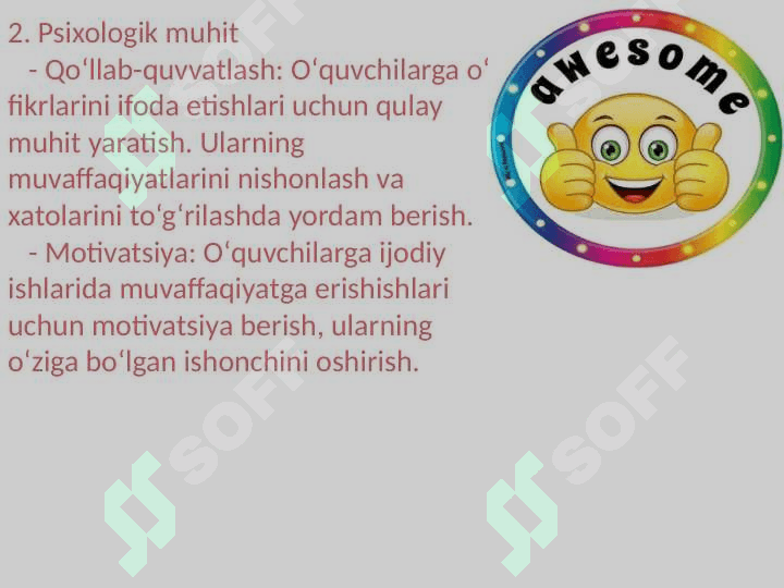 Gospital taʼlimda dars tashkil etish orqali bemor oʻquvchilar ijodiy faoliyatini shakllantirish yoʻllari mavzusida maʼlumotlar. 4