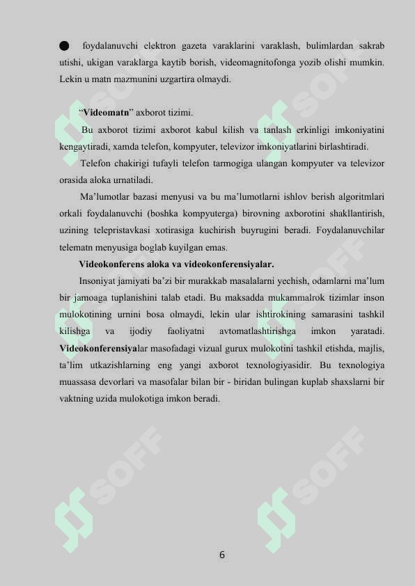 Axborot xavísizligi usullari. Axborotni ruxsatsiz kirishdan himoya qilish..docmustaqil ish 6