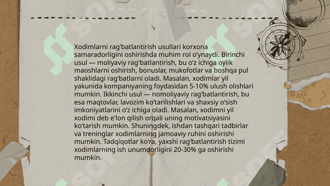 Biznesda motivatsiyaning ahamiyati 4