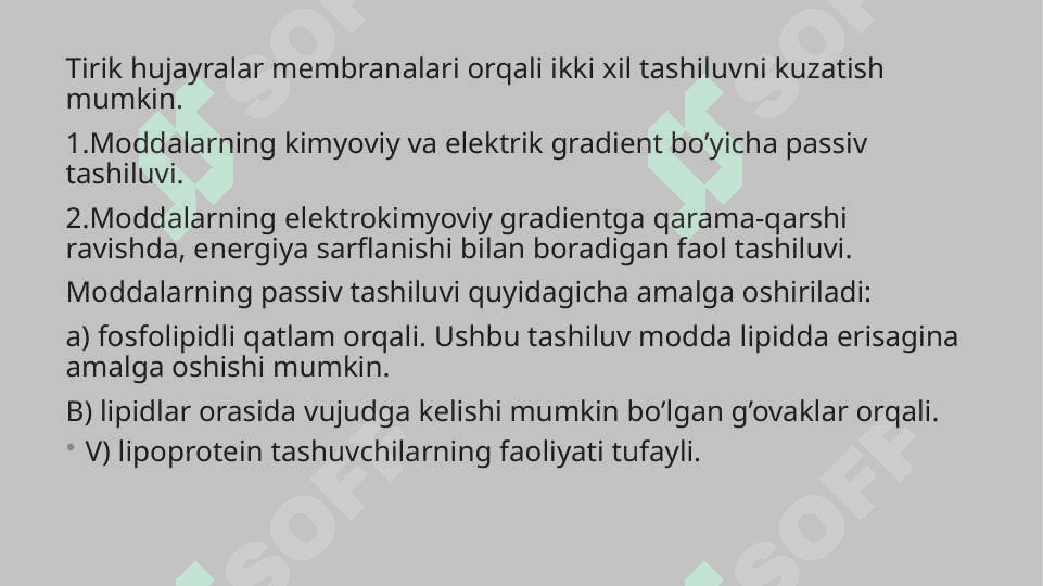 biologik membranalardagi fizik jarayonlar 4