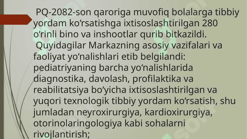 Bolalar tibbiy muassasalar faoliyati 4