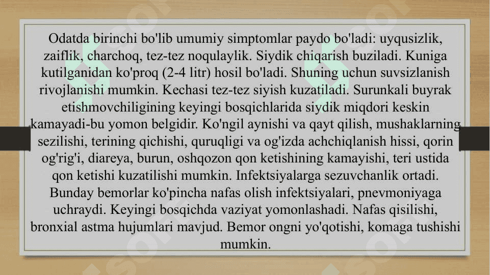 Surunkali va o'tkir buyrak yetishmovchiligi 8