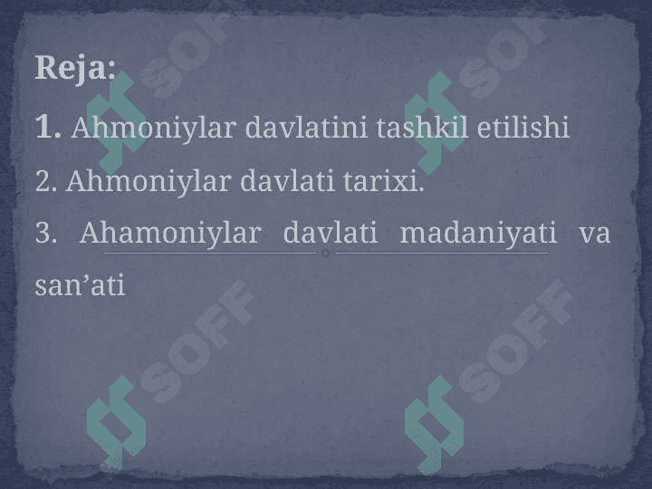 Ahmoniylar davlati 2