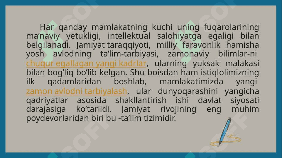 O'zbekistonda mustaqillik yillarida ta'lim sohasida amalga oshirilgan innovatsiyalar va ularning natijalari. Shaxsga yo'naltirilgan ta'lim texnologiyalari. 3