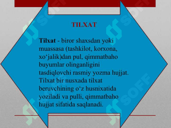 MA’LUMOT-AXBOROT HUJJATLARI HAQIDA MA’LUMOT 6