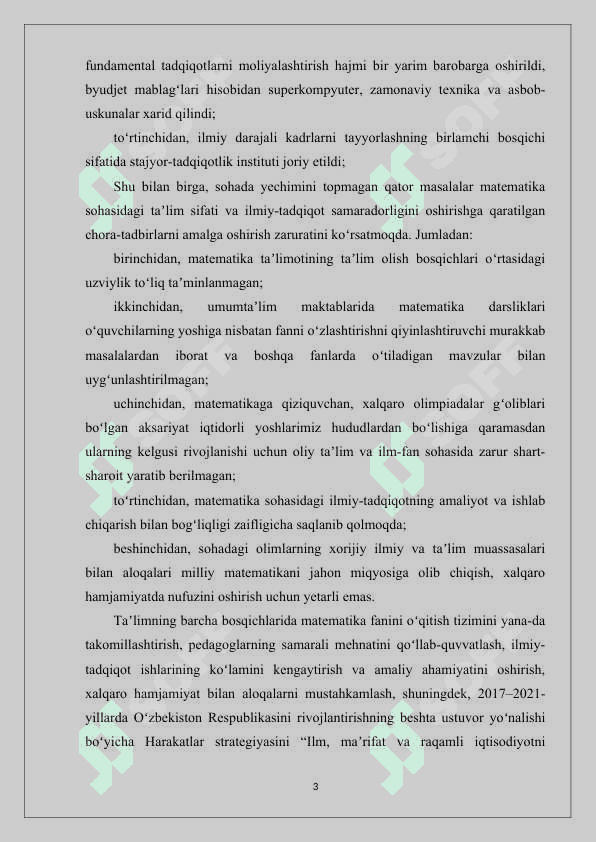 taqqoslamalar. (2) 3